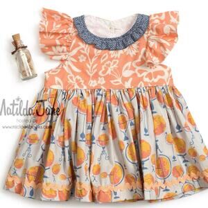 Matilda Jane Platinum Cartographer Map Melsa Top Sz 2 Rare Print